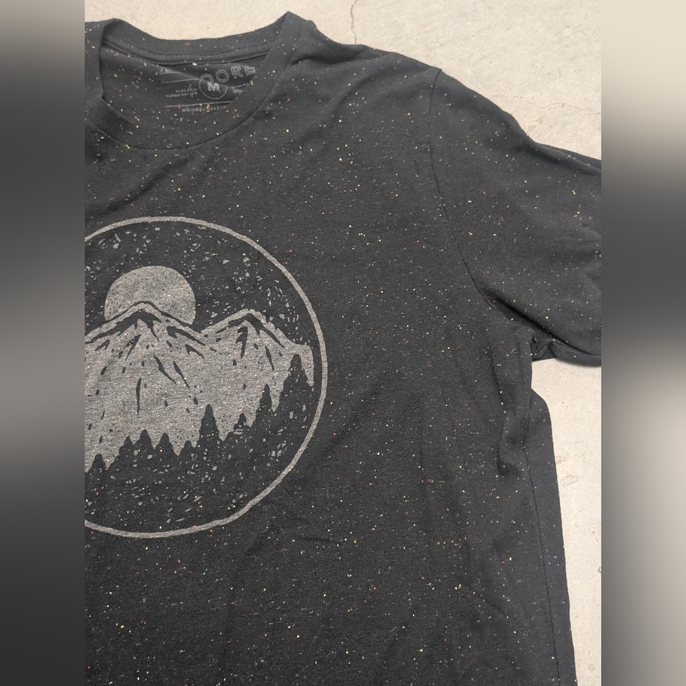 *Moore Black Graphic T-Shirt, Medium